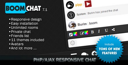 اسکریپت چت روم پیشرفته BoomChat فارسی نسخه 7.1